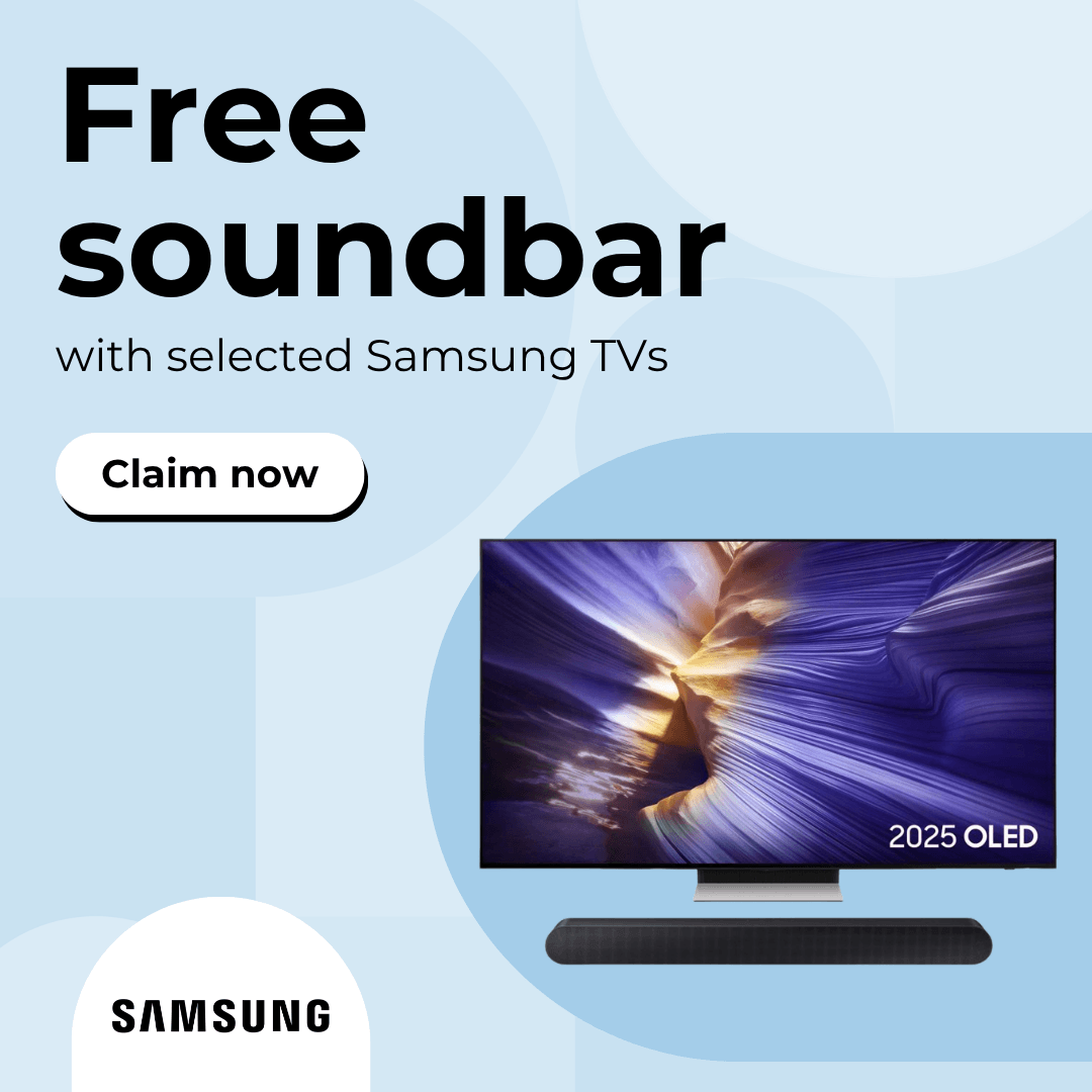 Free soundbar with selected Samsung TVs